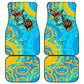 Saint Lucia Kings Cricket Car Mats Crowned Lion And Parrot Half Style