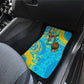Saint Lucia Kings Cricket Car Mats Crowned Lion And Parrot Half Style