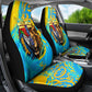 Saint Lucia Kings Cricket Car Seat Cover Crowned Lion And Parrot Half Style