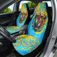 Saint Lucia Kings Cricket Car Seat Cover Crowned Lion And Parrot Half Style