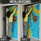Saint Lucia Kings Cricket Door Cover Crowned Lion And Parrot Half Style