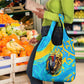 Saint Lucia Kings Cricket Grocery Bag Crowned Lion And Parrot Half Style