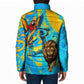 Saint Lucia Kings Cricket Padded Jacket Crowned Lion And Parrot Half Style