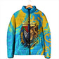Saint Lucia Kings Cricket Padded Jacket Crowned Lion And Parrot Half Style