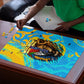 Saint Lucia Kings Cricket Puzzle Crowned Lion And Parrot Half Style