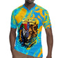 Saint Lucia Kings Cricket Rugby Jersey Crowned Lion And Parrot Half Style