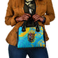 Saint Lucia Kings Cricket Shoulder Handbag Crowned Lion And Parrot Half Style