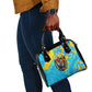 Saint Lucia Kings Cricket Shoulder Handbag Crowned Lion And Parrot Half Style