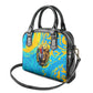 Saint Lucia Kings Cricket Shoulder Handbag Crowned Lion And Parrot Half Style