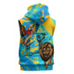 Saint Lucia Kings Cricket Sleeveless Zip Hoodie Crowned Lion And Parrot Half Style