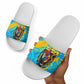 Saint Lucia Kings Cricket Slide Sandals Crowned Lion And Parrot Half Style