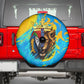 Saint Lucia Kings Cricket Spare Tire Cover Crowned Lion And Parrot Half Style