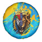 Saint Lucia Kings Cricket Spare Tire Cover Crowned Lion And Parrot Half Style