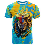 Saint Lucia Kings Cricket T shirt Crowned Lion And Parrot Half Style
