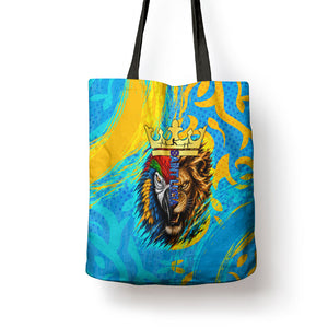 Saint Lucia Kings Cricket Tote Bag Crowned Lion And Parrot Half Style