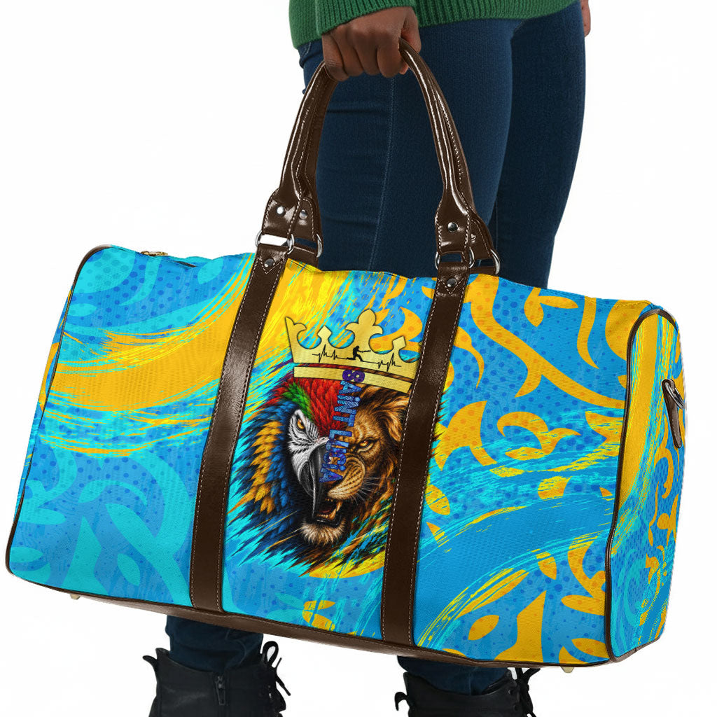 Saint Lucia Kings Cricket Travel Bag Crowned Lion And Parrot Half Style