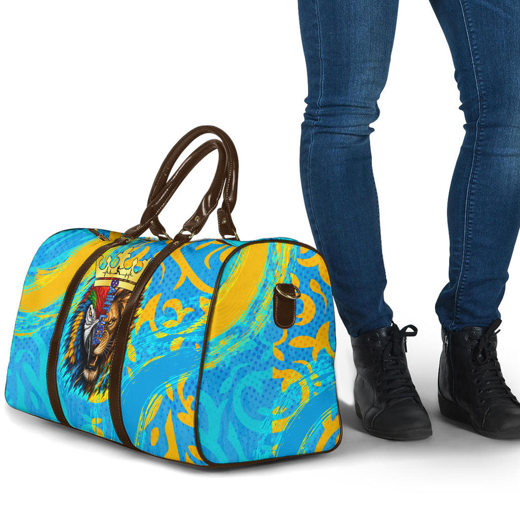 Saint Lucia Kings Cricket Travel Bag Crowned Lion And Parrot Half Style