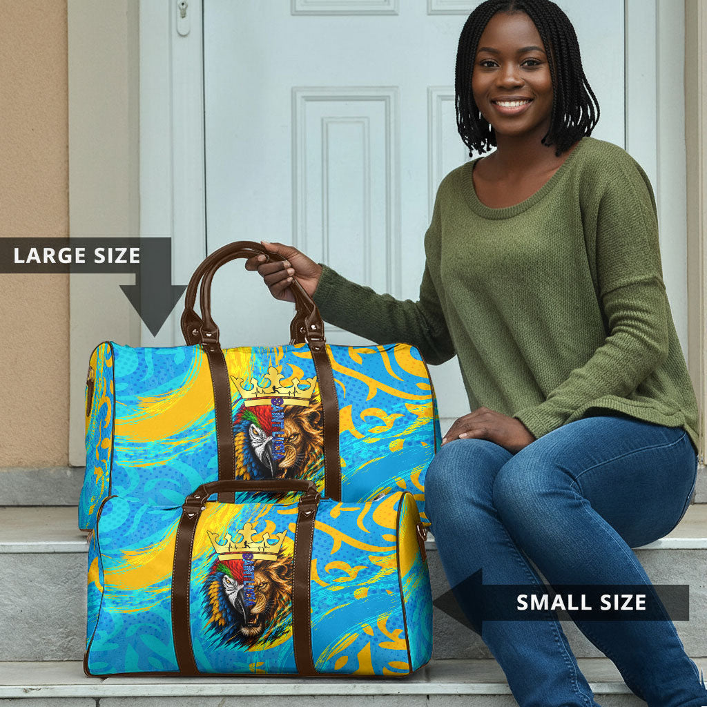 Saint Lucia Kings Cricket Travel Bag Crowned Lion And Parrot Half Style