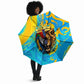 Saint Lucia Kings Cricket Umbrella Crowned Lion And Parrot Half Style
