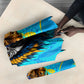 Saint Lucia Kings Cricket Umbrella Crowned Lion And Parrot Half Style