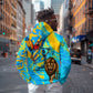 Saint Lucia Kings Cricket Zip Hoodie Crowned Lion And Parrot Half Style