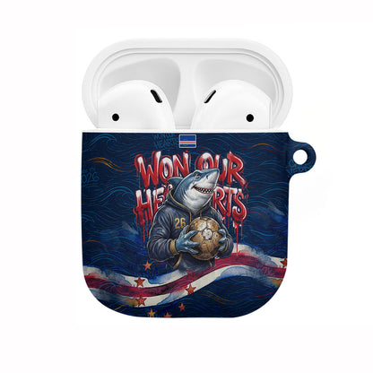 Cape Verde World Football 2026 AirPods Case Blue Sharks Won Our Hearts - Oil Paint Style
