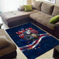Cape Verde World Football 2026 Area Rug Blue Sharks Won Our Hearts - Oil Paint Style