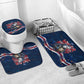 Cape Verde World Football 2026 Bathroom Set Blue Sharks Won Our Hearts - Oil Paint Style