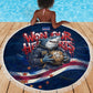 Cape Verde World Football 2026 Beach Blanket Blue Sharks Won Our Hearts - Oil Paint Style
