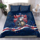 Cape Verde World Football 2026 Bedding Set Blue Sharks Won Our Hearts - Oil Paint Style