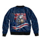 Cape Verde World Football 2026 Bomber Jacket Blue Sharks Won Our Hearts - Oil Paint Style