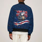 Cape Verde World Football 2026 Bomber Jacket Blue Sharks Won Our Hearts - Oil Paint Style