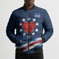 Cape Verde World Football 2026 Bomber Puffer Jacket Blue Sharks Won Our Hearts - Oil Paint Style