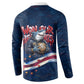 Cape Verde World Football 2026 Button Sweatshirt Blue Sharks Won Our Hearts - Oil Paint Style