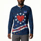 Cape Verde World Football 2026 Button Sweatshirt Blue Sharks Won Our Hearts - Oil Paint Style