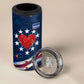 Cape Verde World Football 2026 4 in 1 Can Cooler Tumbler Blue Sharks Won Our Hearts - Oil Paint Style
