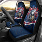Cape Verde World Football 2026 Car Seat Cover Blue Sharks Won Our Hearts - Oil Paint Style