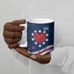 Cape Verde World Football 2026 Ceramic Mug Blue Sharks Won Our Hearts - Oil Paint Style