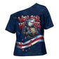 Cape Verde World Football 2026 Cross Shoulder Shirt Blue Sharks Won Our Hearts - Oil Paint Style