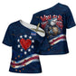 Cape Verde World Football 2026 Cross Shoulder Shirt Blue Sharks Won Our Hearts - Oil Paint Style