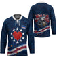 Cape Verde World Football 2026 Hockey Jersey Blue Sharks Won Our Hearts - Oil Paint Style