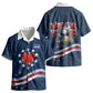 Cape Verde World Football 2026 Kid Hawaiian Shirt Blue Sharks Won Our Hearts - Oil Paint Style