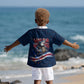 Cape Verde World Football 2026 Kid Hawaiian Shirt Blue Sharks Won Our Hearts - Oil Paint Style