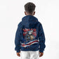 Cape Verde World Football 2026 Kid Hoodie Blue Sharks Won Our Hearts - Oil Paint Style