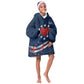 Cape Verde World Football 2026 Kid Wearable Blanket Hoodie Blue Sharks Won Our Hearts - Oil Paint Style