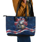 Cape Verde World Football 2026 Leather Tote Bag Blue Sharks Won Our Hearts - Oil Paint Style