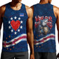 Cape Verde World Football 2026 Men Tank Top Blue Sharks Won Our Hearts - Oil Paint Style