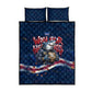 Cape Verde World Football 2026 Quilt Bed Set Blue Sharks Won Our Hearts - Oil Paint Style