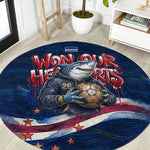 Cape Verde World Football 2026 Round Carpet Blue Sharks Won Our Hearts - Oil Paint Style