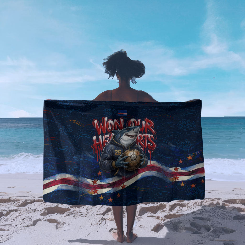 Cape Verde World Football 2026 Sarong Blue Sharks Won Our Hearts - Oil Paint Style
